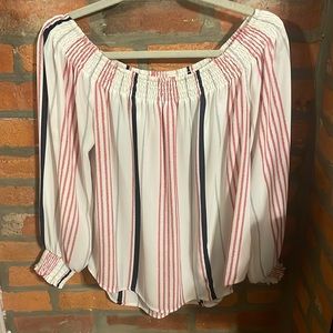 Express Off the Shoulder Long Sleeve Top